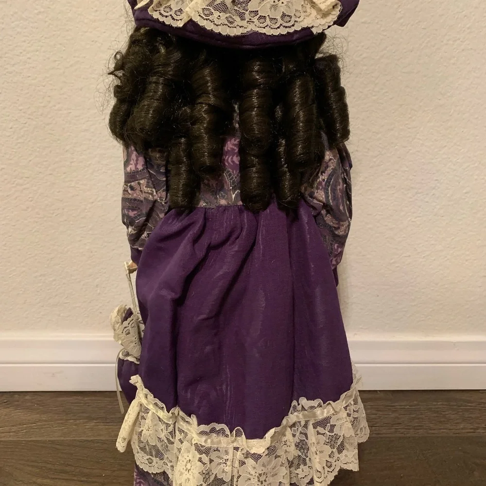 Elegant Purple and Cream Doll